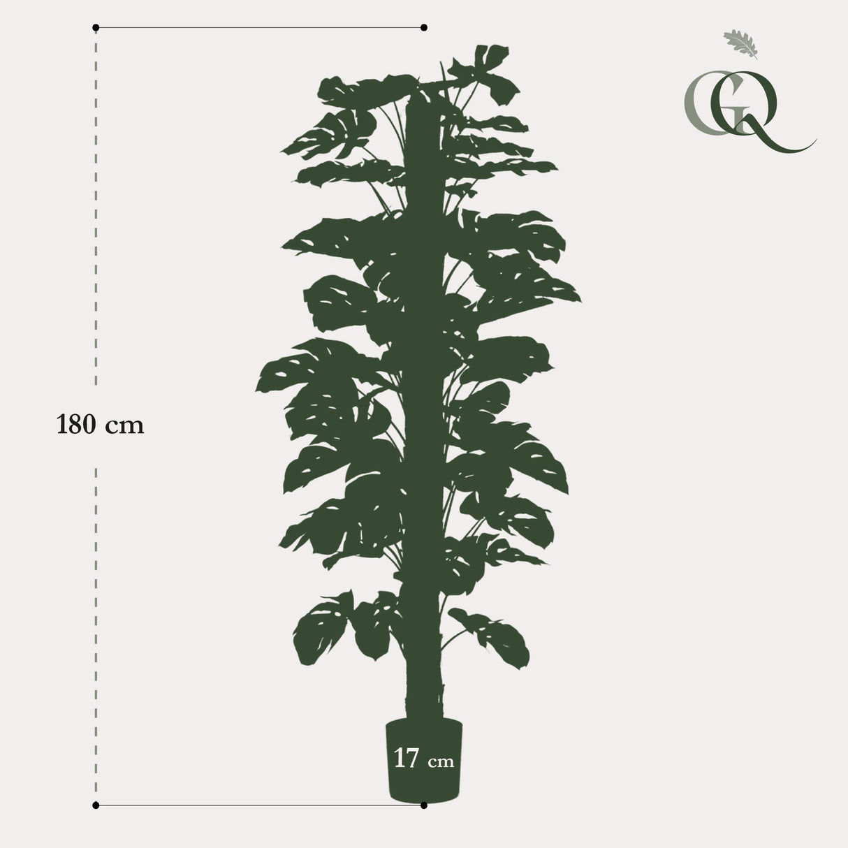 Monstera deliciosa artificiel h180cm