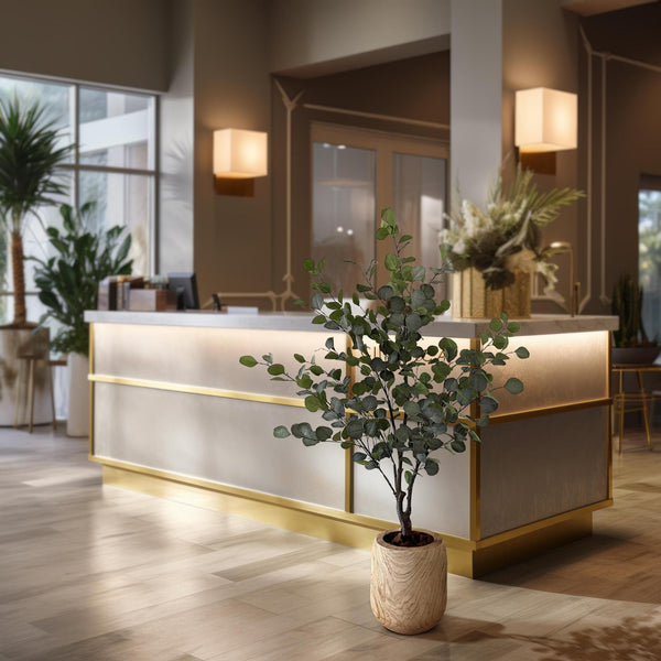 Konstplanta - Eucalyptus - Blå Gomboom - 140cm - 140