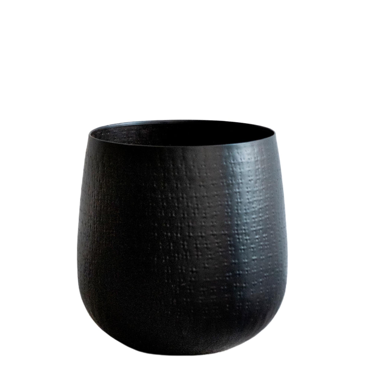 Livraison plante Cache - pot noir - h30cm, Ø28cm