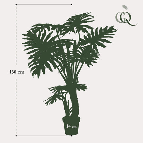 Livraison plante Philodendron plante artificielle - h130cm, Ø14cm