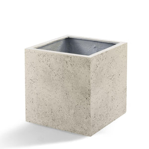 Antik vit kubkruka 40 cm