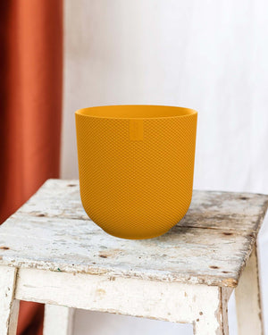 Elho Jazz Pot Rund bärnstensgul 14 cm