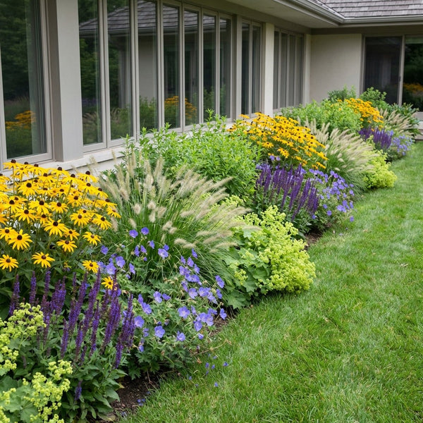 Pack Massif Plein Soleil Jaune & Bleu - 30 plantes — photo 2
