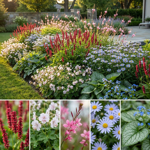 Pack Massif Soleil & Mi-Ombre Rose & Blanc & Bleu - 30 plantes — photo 3