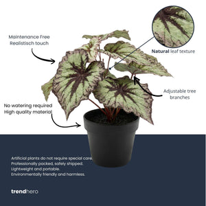 Begonia artificiel h26cm
