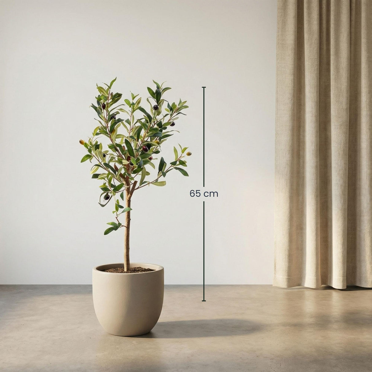Olivier artificiel h65cm kruka inkluderad