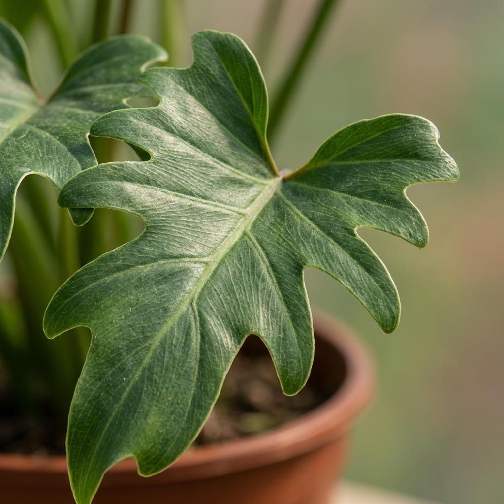 Green boutiQ - Kamerplant - Philodendron - Philodendron Xanadu - Groen - Weinig onderhoud - 1 Plant - Kruka 19cm - Hoogte 60cm