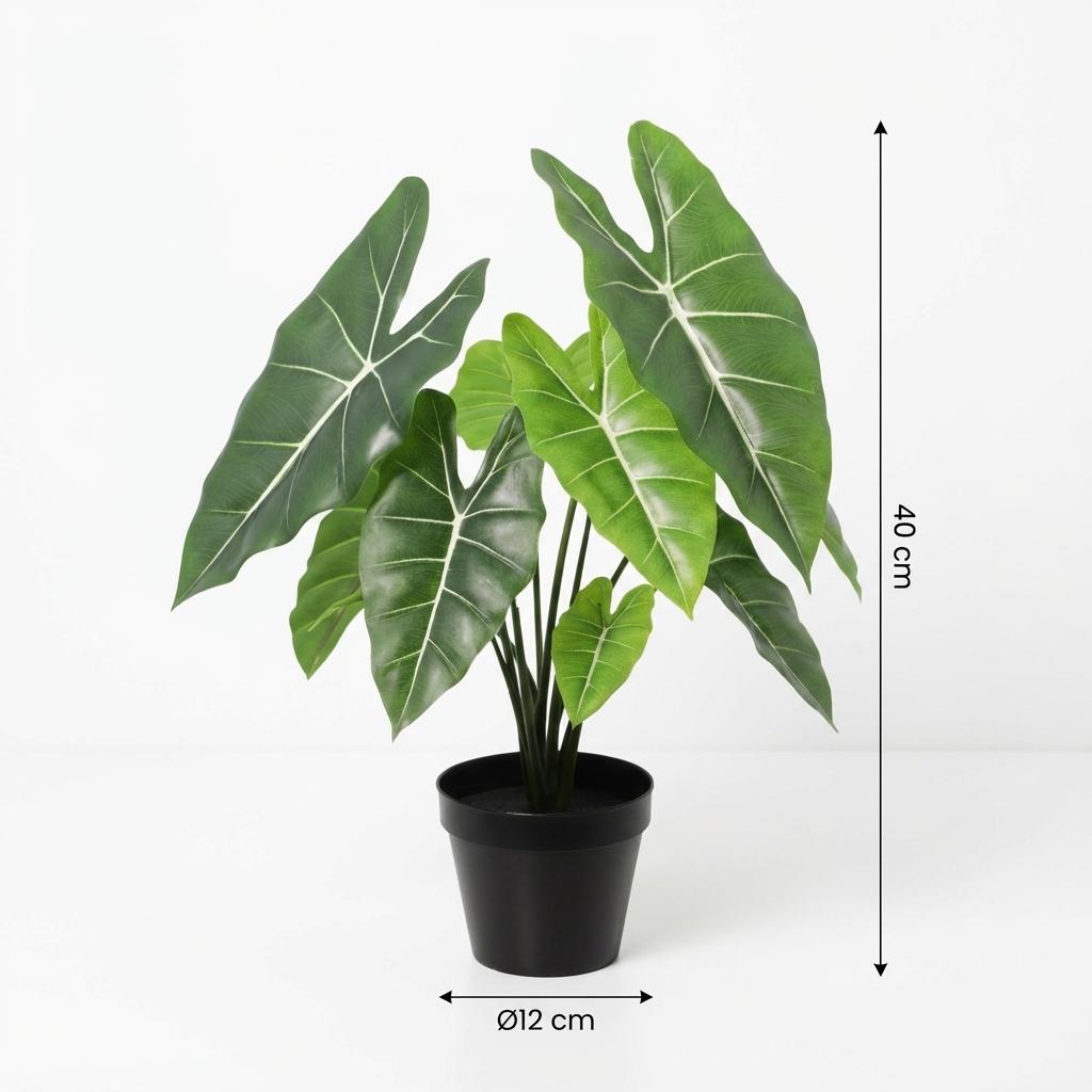 Alocasia polly artificiel h40cm