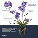 Orchidee Vanda violet artificiel h60cm kruka inkluderad