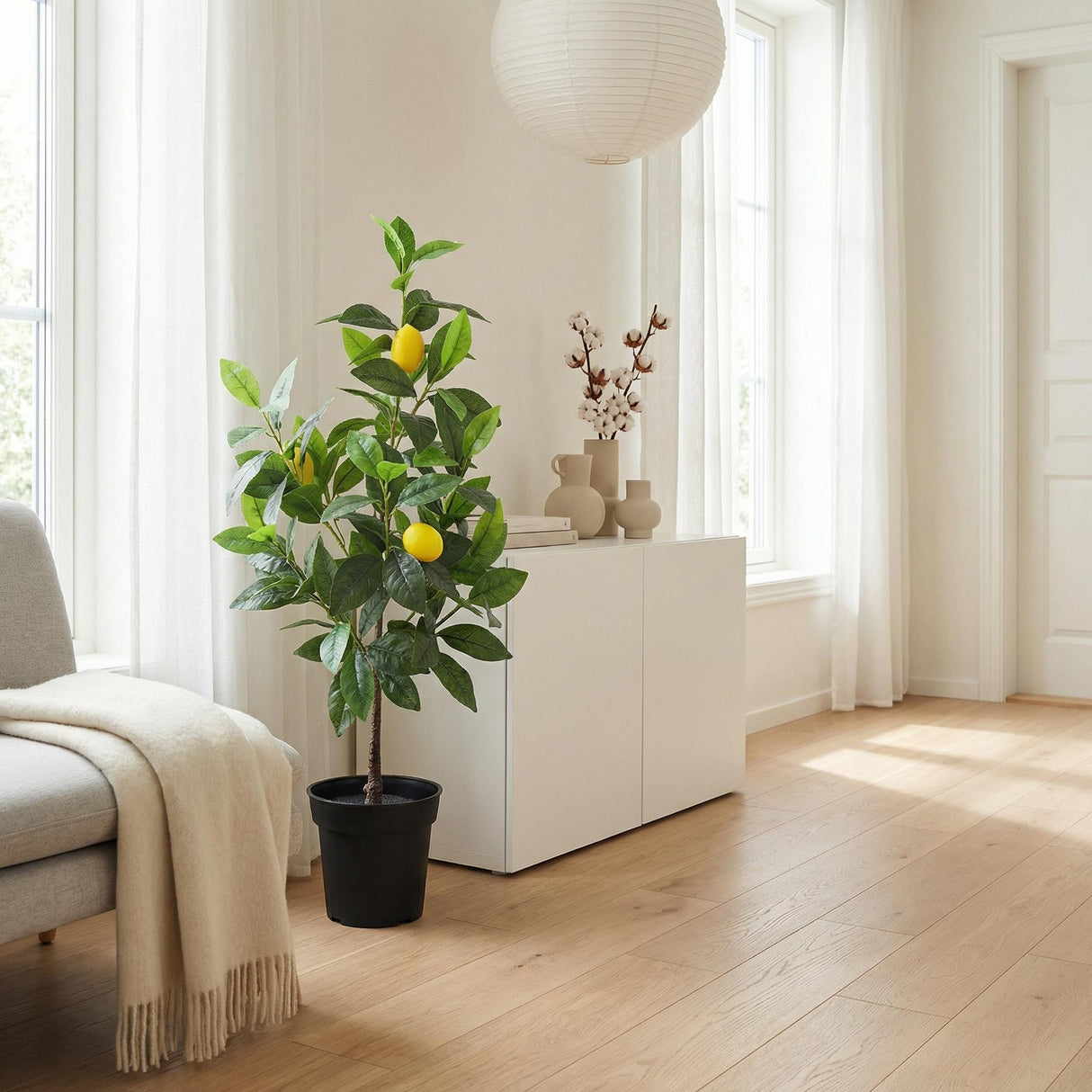 Citronnier artificiel h65cm