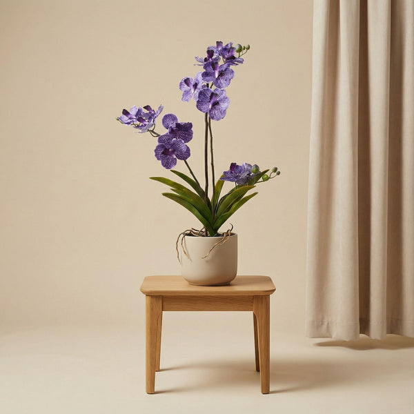 Orchidee Vanda violet artificiel h60cm kruka inkluderad
